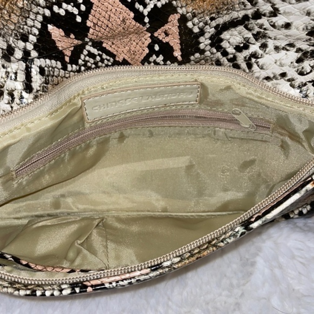 Chinese Laundry Snake Faux Leather‎ Clutch Bag - Picture 6 of 8